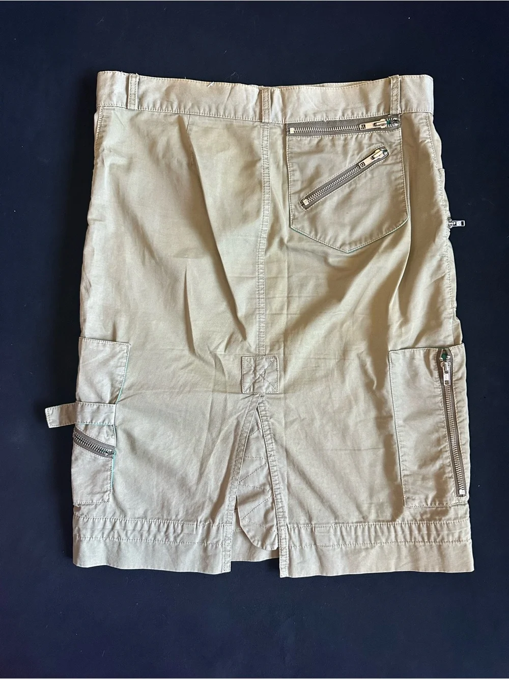 Marc Jacobs khaki Cargo utility Y2K  Skirt with Black Label size 6